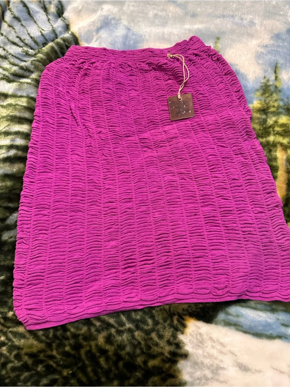 Poof Excellence Vibrant Magenta Mini Skirt